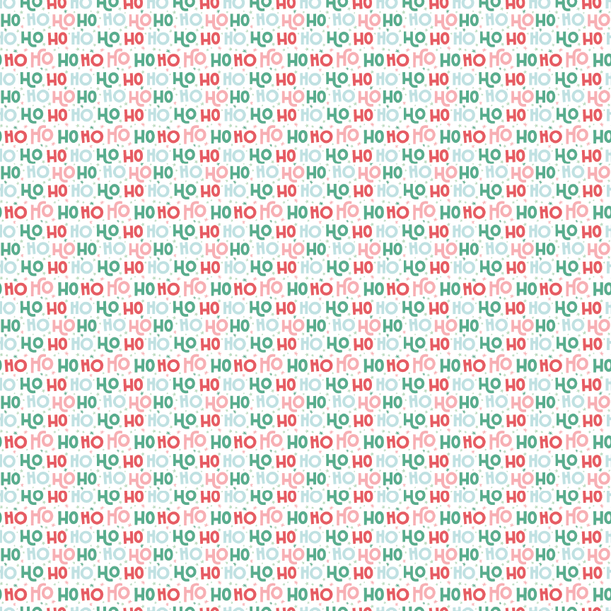 Ho Ho Ho Pattern Acrylic Sheets - CMB Pattern Acrylic